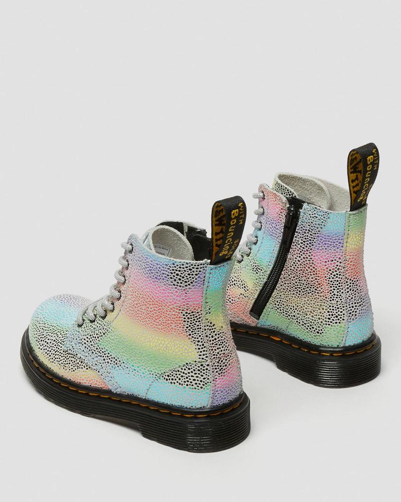 Kids' Dr Martens Toddler 1460 Pascal Iridescent Lace Up Boots Multicolor | AU 699HAP